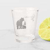 Yellowstone Bär Schnapsglas (Rückseite)