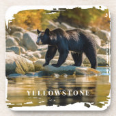 Yellowstone Bärenküste Getränkeuntersetzer (Vorderseite)