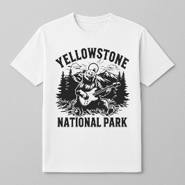 Yellowstone Bear Guitar T - Shirt