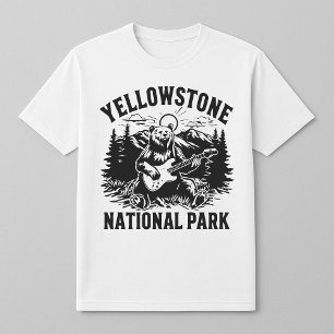 Yellowstone Bear Guitar T - Shirt