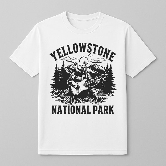 Yellowstone Bear Guitar T - Shirt