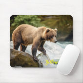 Yellowstone Bear Mouse Pad Mousepad (Mit Mouse)