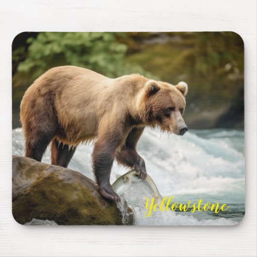 Yellowstone Bear Mouse Pad Mousepad (Vorne)