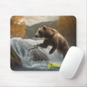 Yellowstone Bear Mouse Pad Mousepad (Mit Mouse)