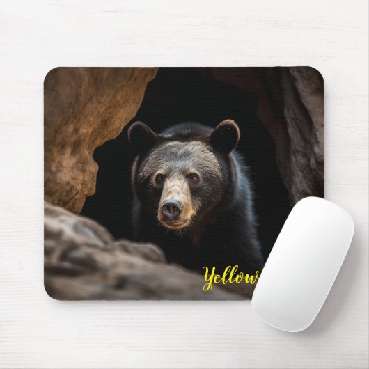 Yellowstone Bear Mouse Pad Mousepad (Mit Mouse)
