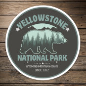 Yellowstone Bear Sticker – Explore the Wild Outdoo