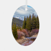 Yellowstone Berge Ornament Aus Metall (Vorderseite Rechts)