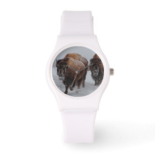 Yellowstone Bison Armbanduhr