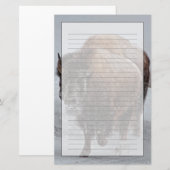 Yellowstone-Bison Briefpapier (Vorne/Hinten)