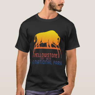 Yellowstone Bison Buffalo Shirt, US-Nationalpark T-Shirt