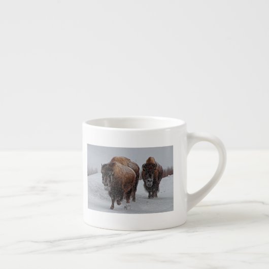 Yellowstone-Bison Espressotasse (Rechts)