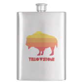 Yellowstone Bison Flachmann (Vorderseite)