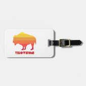 Yellowstone Bison Gepäckanhänger (Vorderseite horizontal)