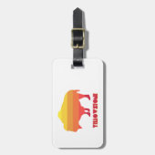Yellowstone Bison Gepäckanhänger (Vorderseite vertikal)