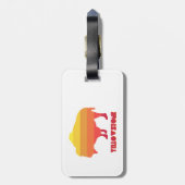 Yellowstone Bison Gepäckanhänger (Rückseite vertikal)
