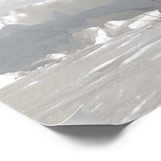 Yellowstone-Bison im Lamartal Poster (Ecke)