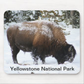 Yellowstone-Bison im Winter Mousepad (Vorne)