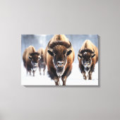 Yellowstone Bison Leinwand Art (Vorderseite)