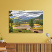 Yellowstone Bison Leinwanddruck (Insitu (Wohnzimmer))