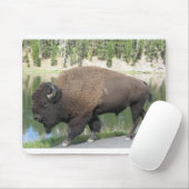 Yellowstone-Bison Mousepad (Mit Mouse)