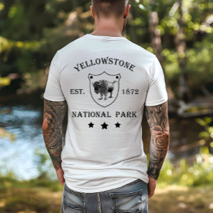 Yellowstone Bison Nationalpark Vintage T-Shirt