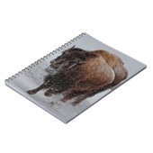 Yellowstone-Bison Notizblock (Linke Seite)