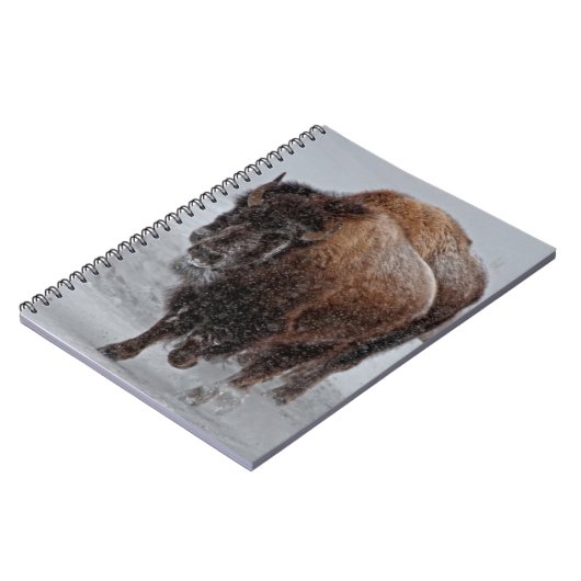 Yellowstone-Bison Notizblock (Linke Seite)