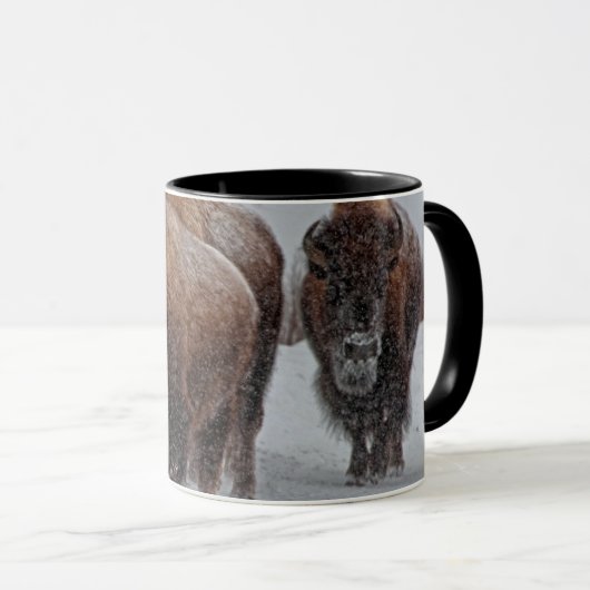 Yellowstone-Bison Tasse (VorderseiteRechts)