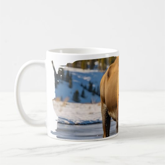 Yellowstone-Bison-Tasse Kaffeetasse (Links)