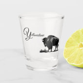 Yellowstone Buffalo Schnapsglas (Vorderseite)