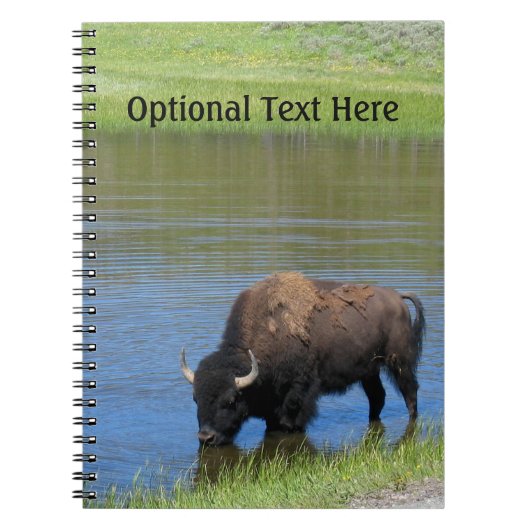 Yellowstone Buffalo Souvenir Notizblock (Vorderseite)
