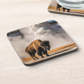 Yellowstone Buffalo Untersetzer Set (Linke Seite)