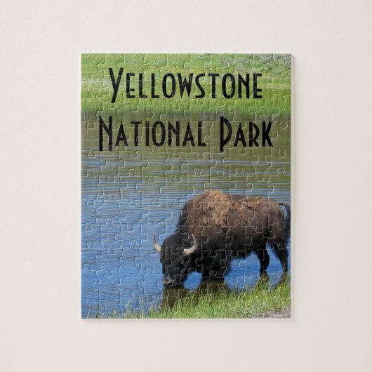 Yellowstone-Büffel-Andenken Puzzle (Vertikal)