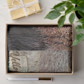 Yellowstone-Büffel mit Park-Logo Seidenpapier (Geschenk)