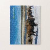 Yellowstone-Büffel-Spiel-Puzzlespiel Puzzle (Vertikal)