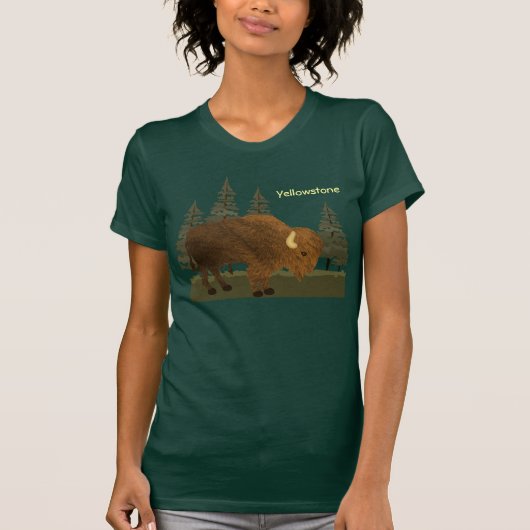 Yellowstone-Büffel T-Shirt (Vorderseite)