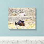 Yellowstone-Bühne Leinwanddruck (Insitu (Holzboden))