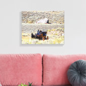 Yellowstone-Bühne Leinwanddruck (Insitu (Wohnzimmer))