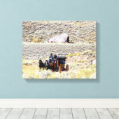 Yellowstone-Bühne Leinwanddruck (Insitu (Holzboden))