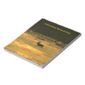 Yellowstone Bull Moose Notepad Notizblock (Rotiert)