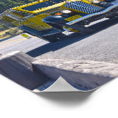 Yellowstone-Bus überquert die Fischereibrücke Poster (Ecke)