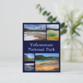 Yellowstone-Collage 1 Postkarte (Stehend Vorderseite)