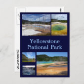 Yellowstone-Collage 1 Postkarte (Vorne/Hinten)