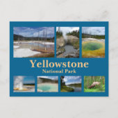 Yellowstone Collage 3 Postkarte (Vorderseite)
