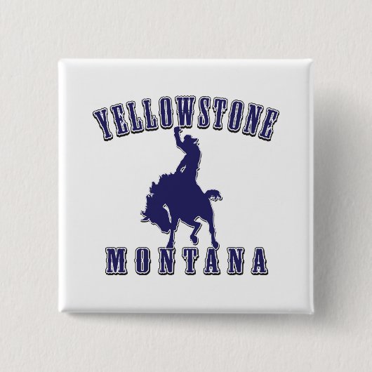 Yellowstone-Cowboy-Blue Button (Vorderseite)