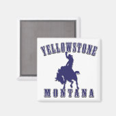Yellowstone-Cowboy-Blue Magnet (Vorderseite/Rückseite)