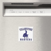 Yellowstone-Cowboy-Blue Magnet (In Situ (Geschirrspüler))