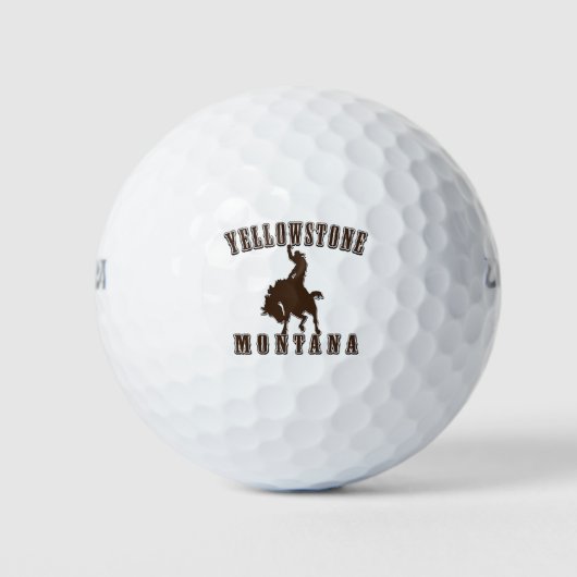 Yellowstone-Cowboy Golfball (Vorderseite)