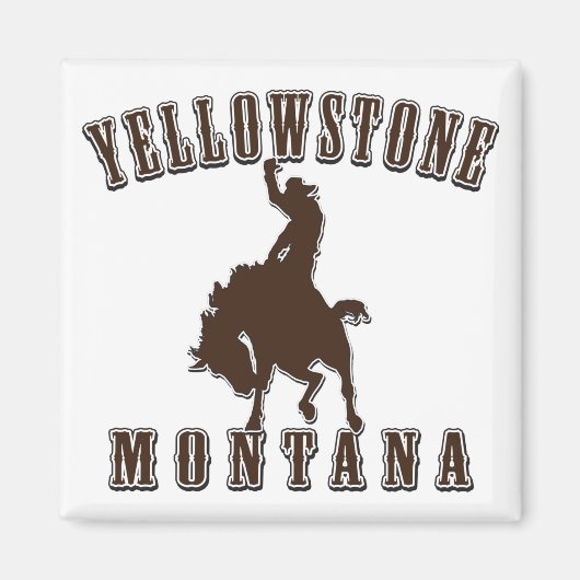 Yellowstone-Cowboy Magnet (Vorne)
