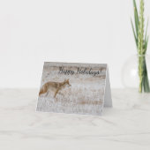Yellowstone Coyote Greeting Card Karte (Vorderseite)